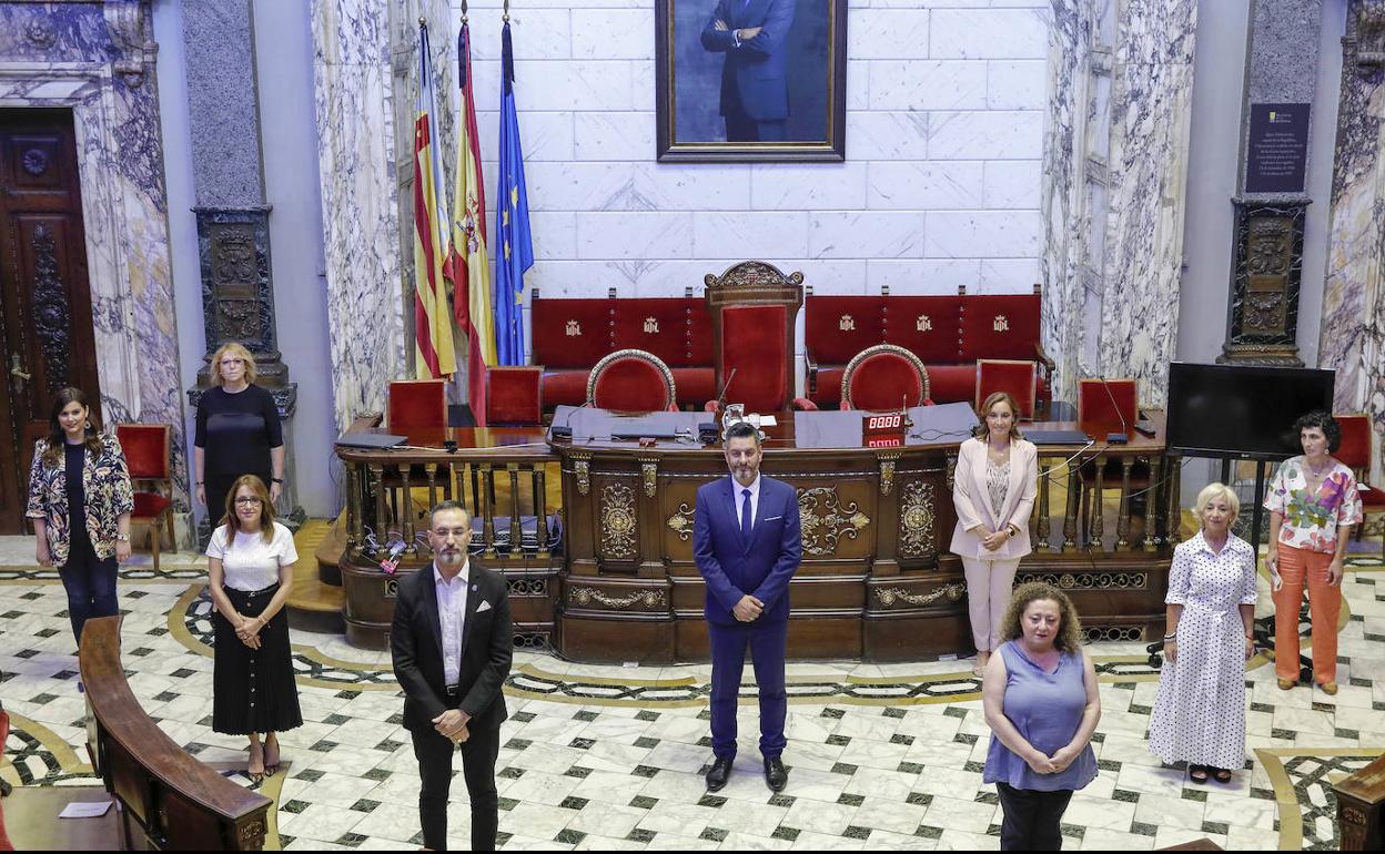 La nueva directiva de Junta Central Fallera