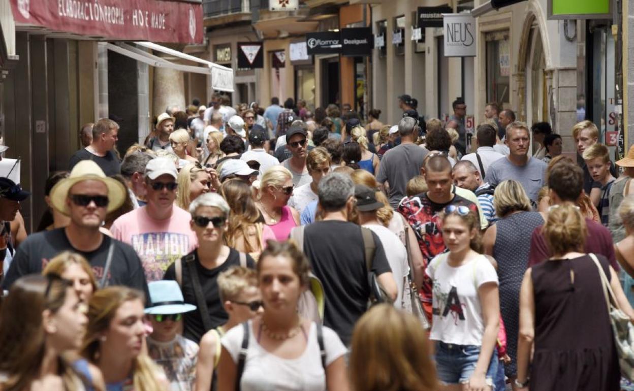 Turistas en Palma.