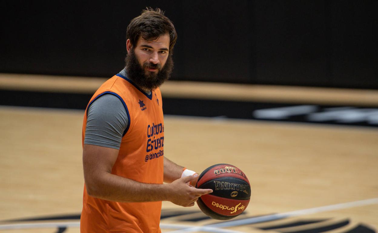 Bojan Dubljevic, durante un entrenamiento. 