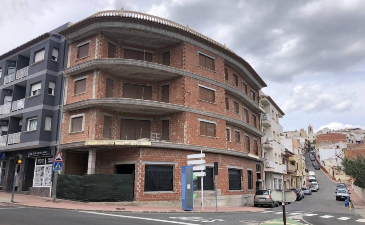 Estado actual del edificio Capelletes, situado en el casco urbano de Poble Nou de Benitatxell.