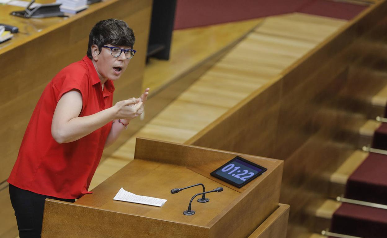 La nueva líder de Podemos en la Comunitat, Pilar Lima.