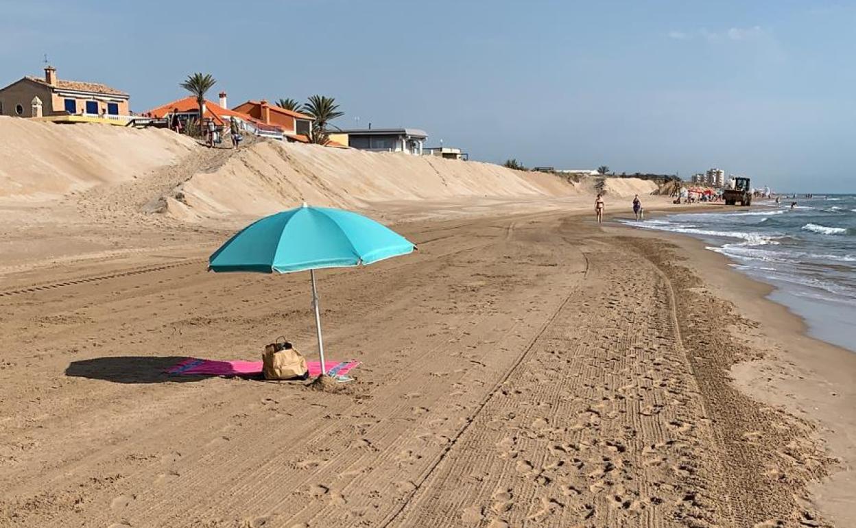 Playa de Cullera a primera hora de la mañana. 