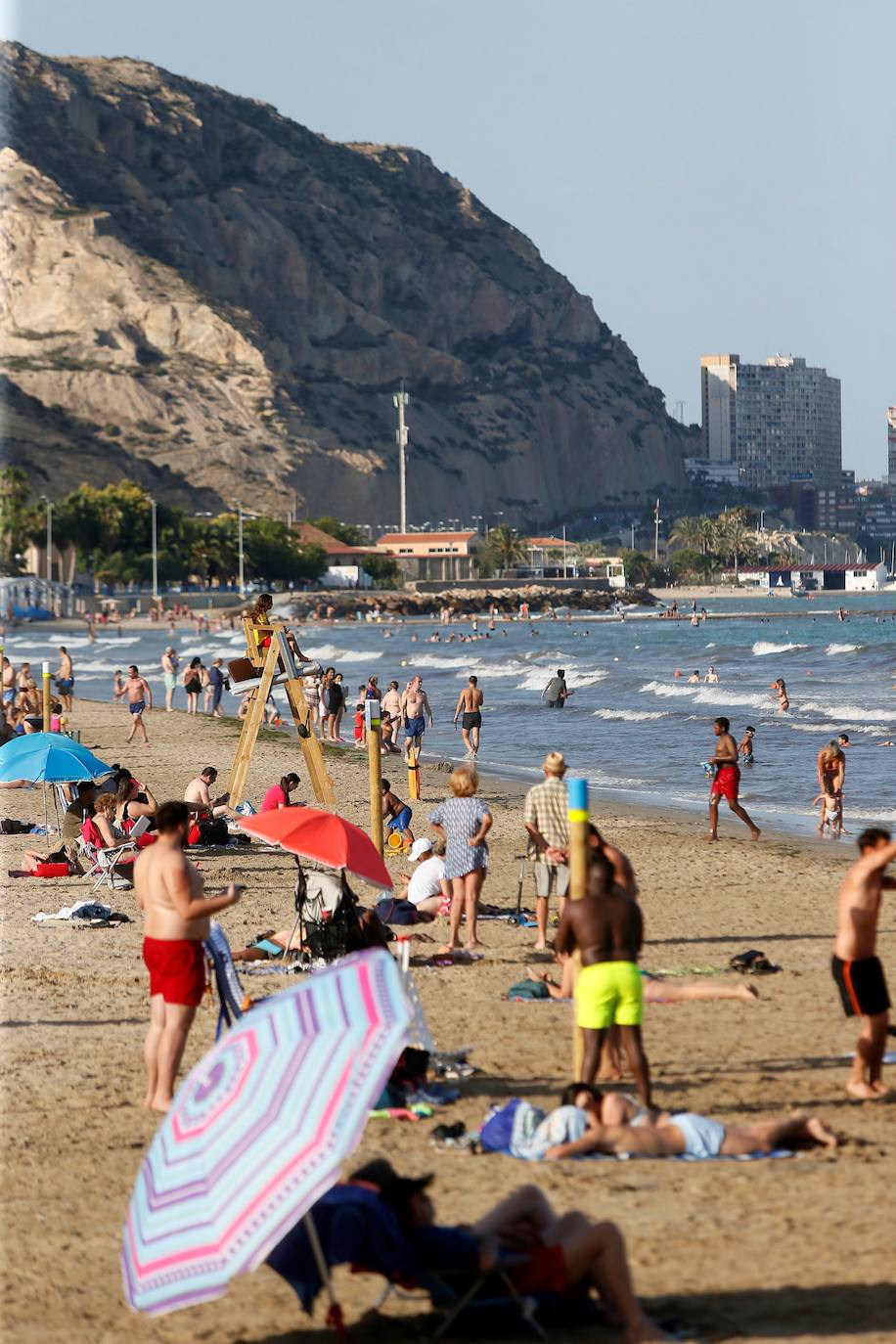 Playa del Postiguet, en Alicante.