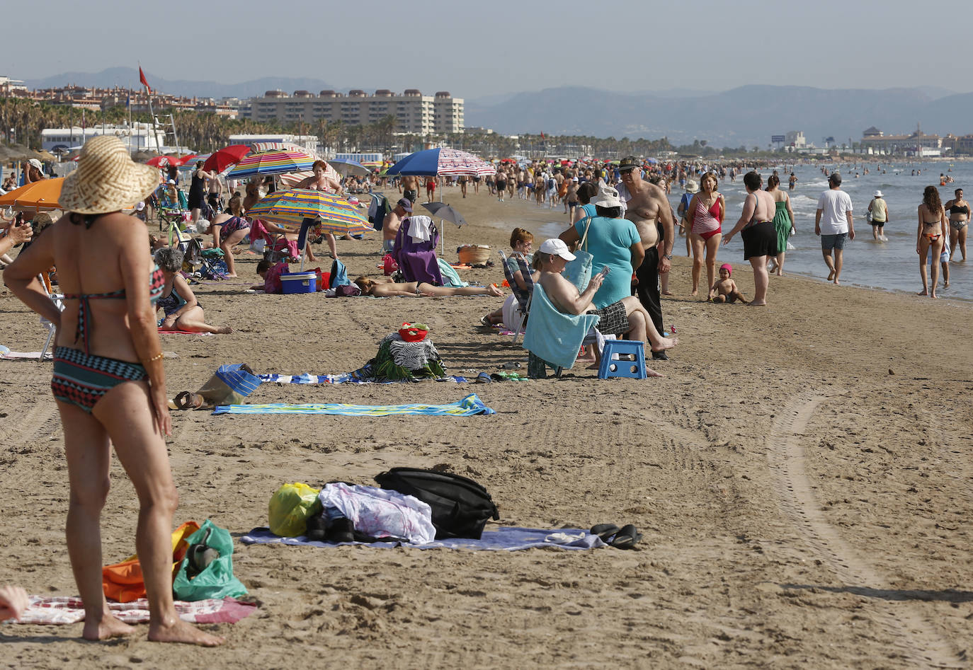 Playa de La Malvarrosa, Valencia. 