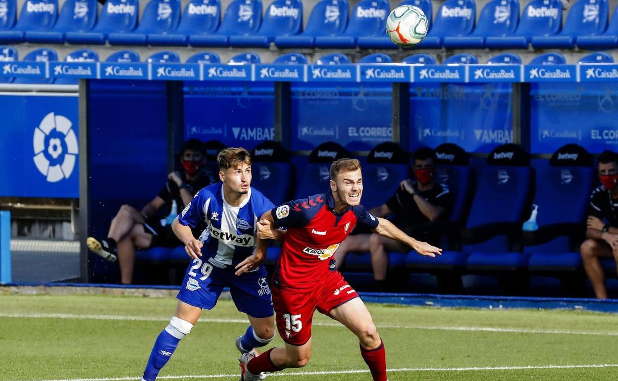 Lato, durante el partido ante el Alavés