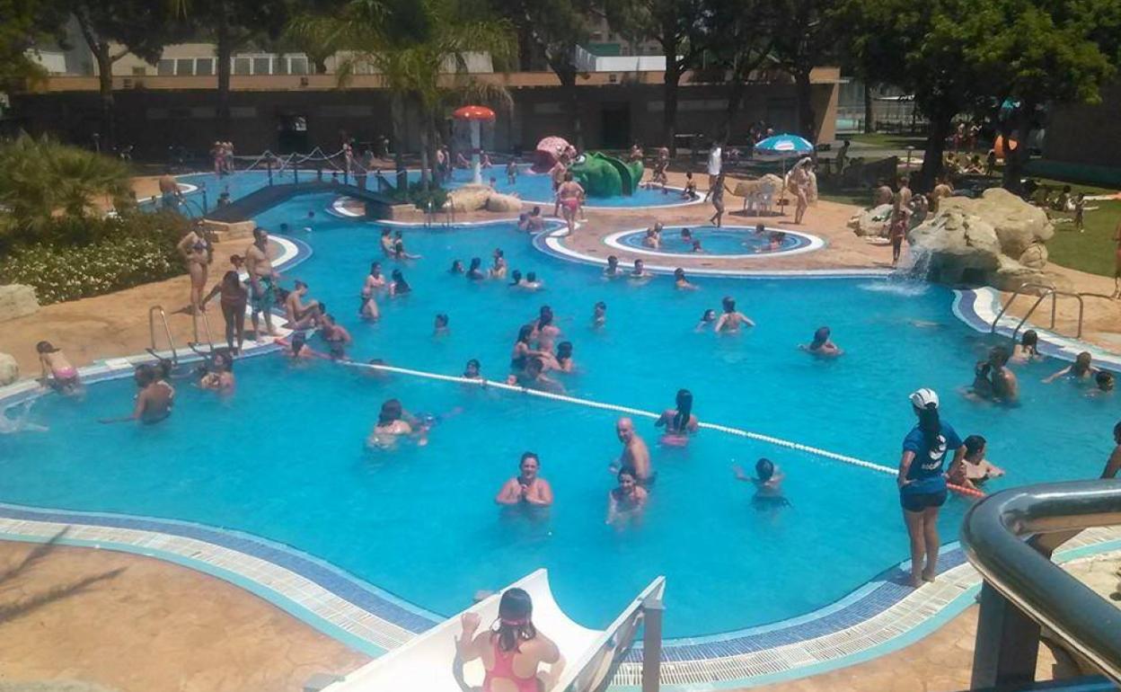 La piscina lúdica de Aldaia, el año pasado. 