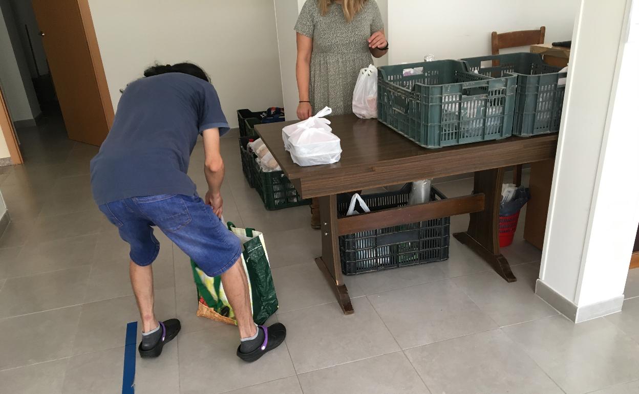 Un centro de Cáritas en Gandia. 