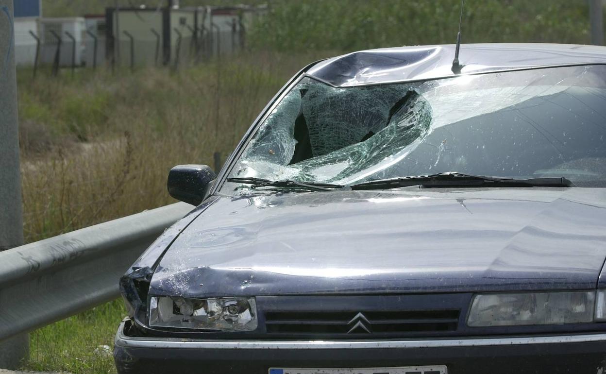 Imagen de un atropello a una mujer que circulaba en bicileta en Valencia. 