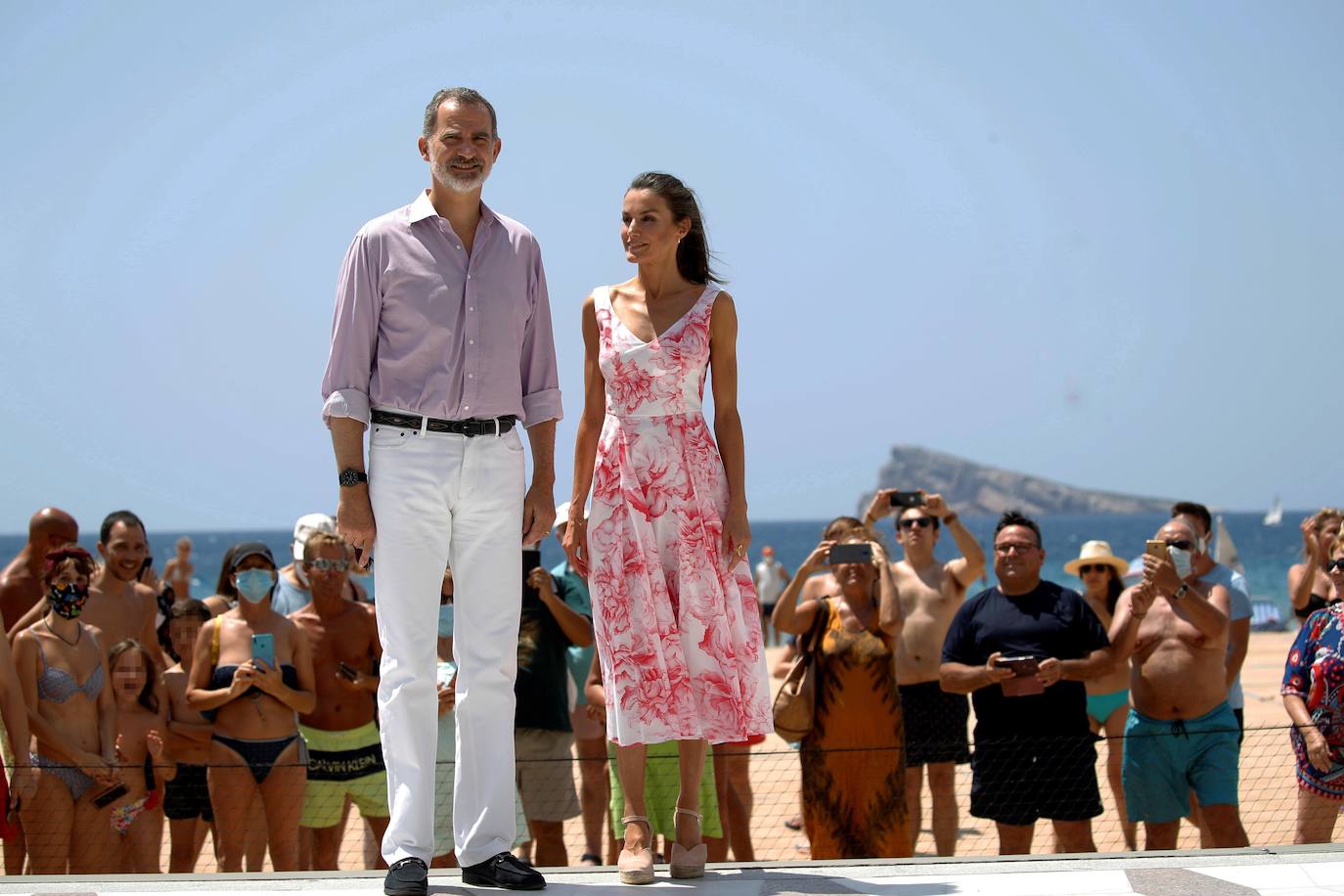 Los reyes Felipe VI y Letizia visitan Benidorm