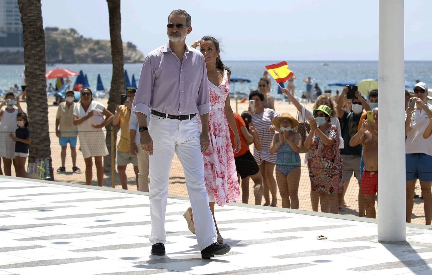 Los reyes Felipe VI y Letizia visitan Benidorm