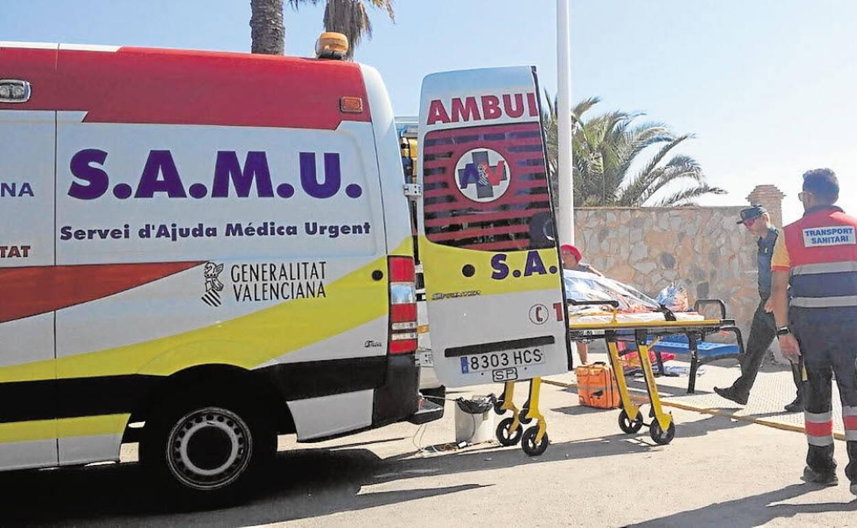 Atención de emergencia en Valencia. 