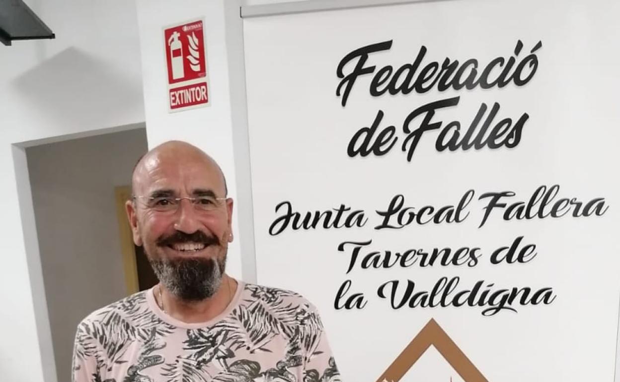 Ximo Pons, presidente de las Fallas de Tavernes. 