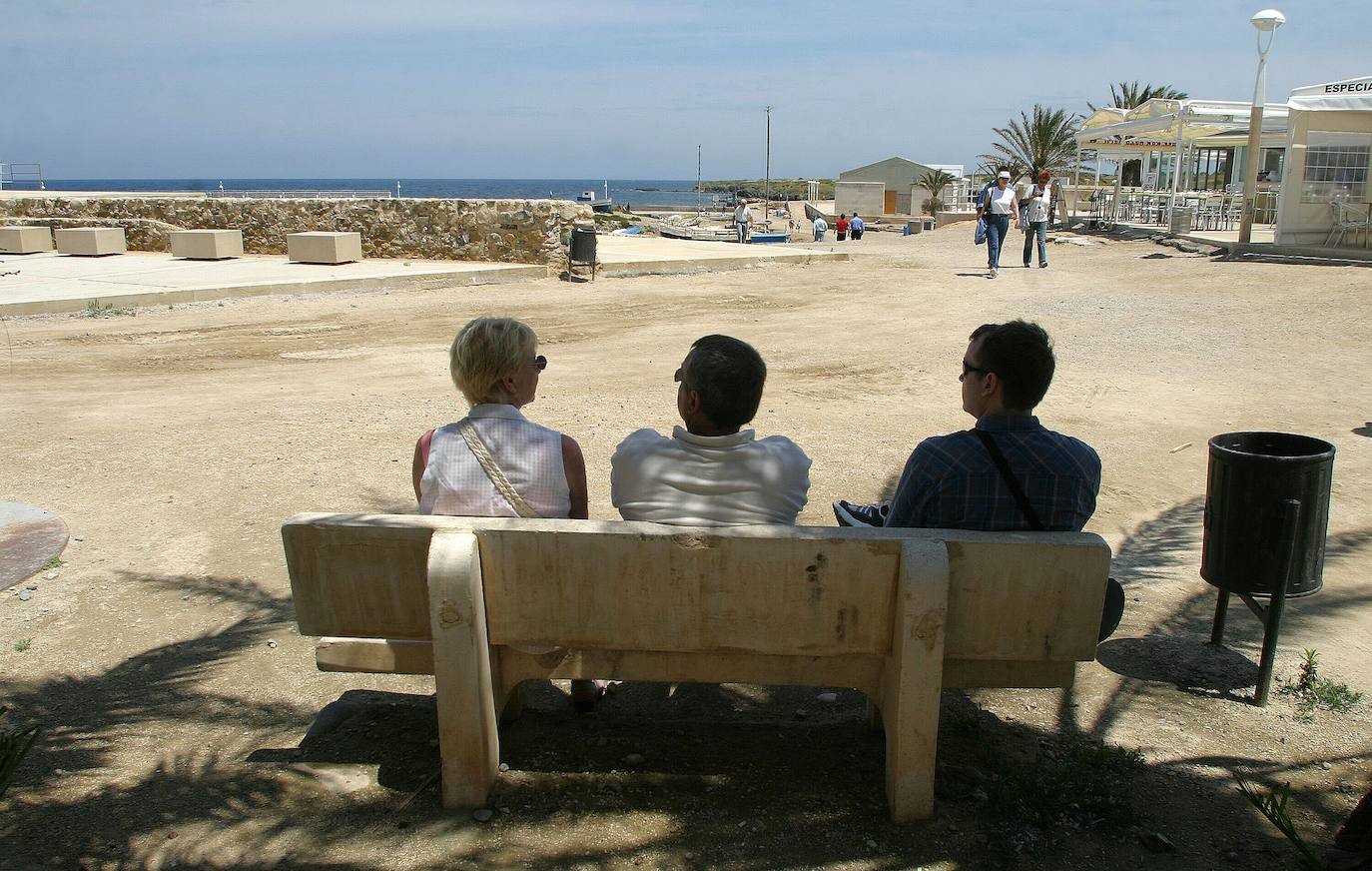 Vistas al mar, en Tabarca.