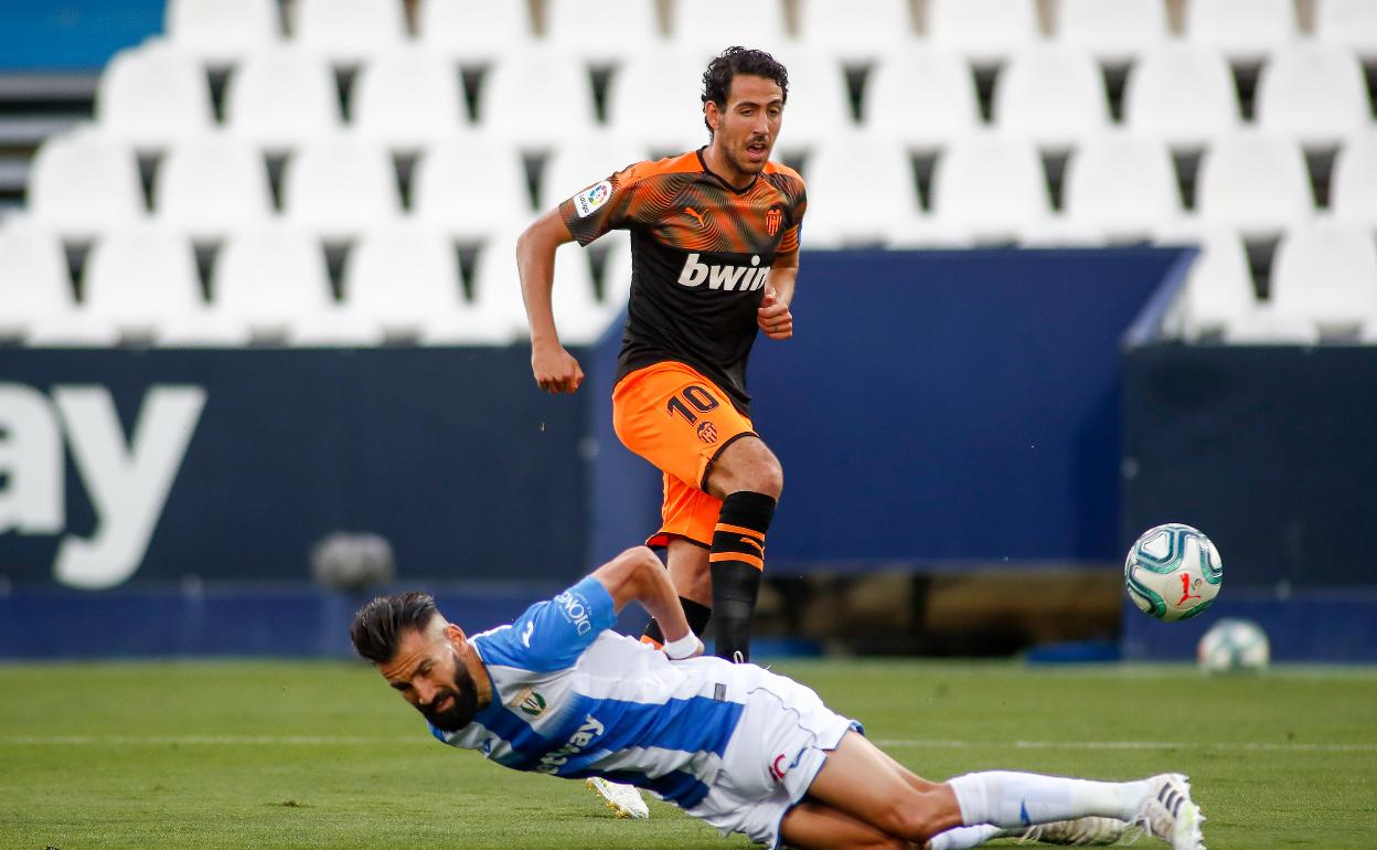 Dani Parejo durante el último partido contra el Leganés. 