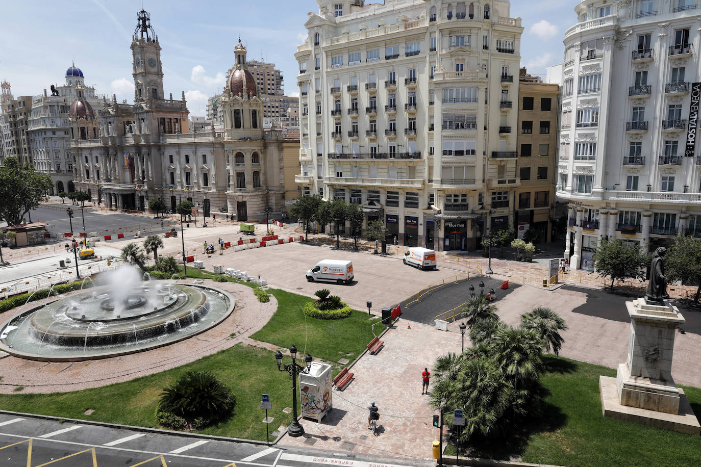 Fotos: Avanzan las obras en la plaza del Ayuntamiento