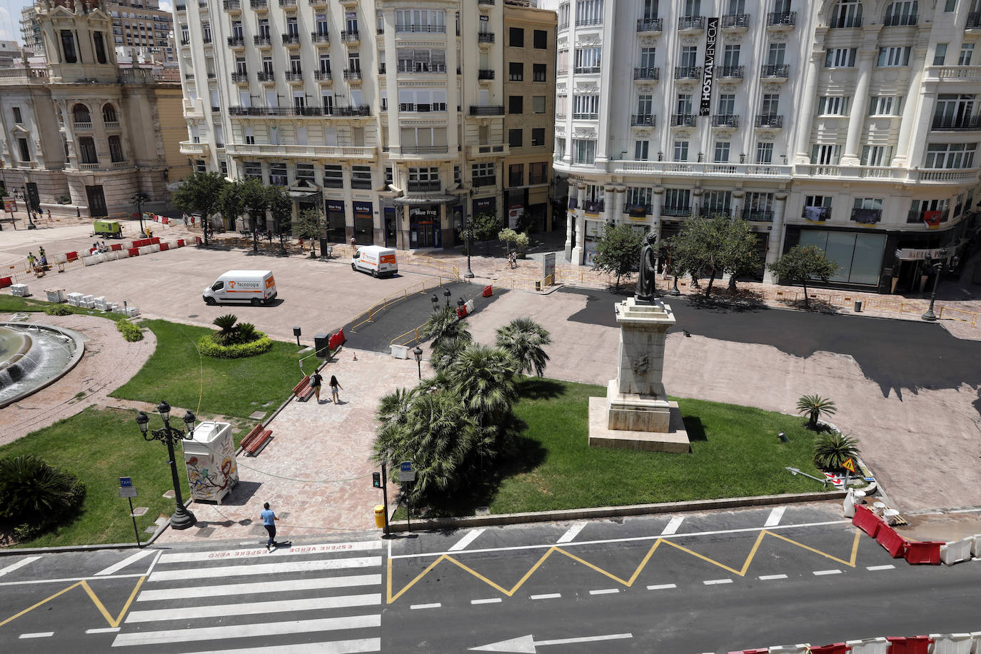 Fotos: Avanzan las obras en la plaza del Ayuntamiento