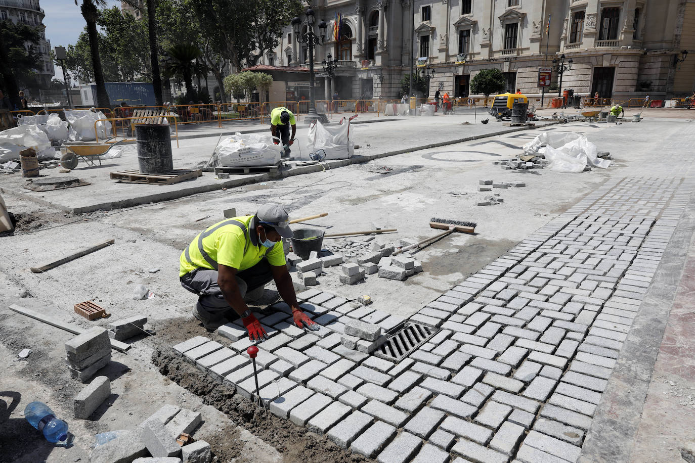 Fotos: Avanzan las obras en la plaza del Ayuntamiento