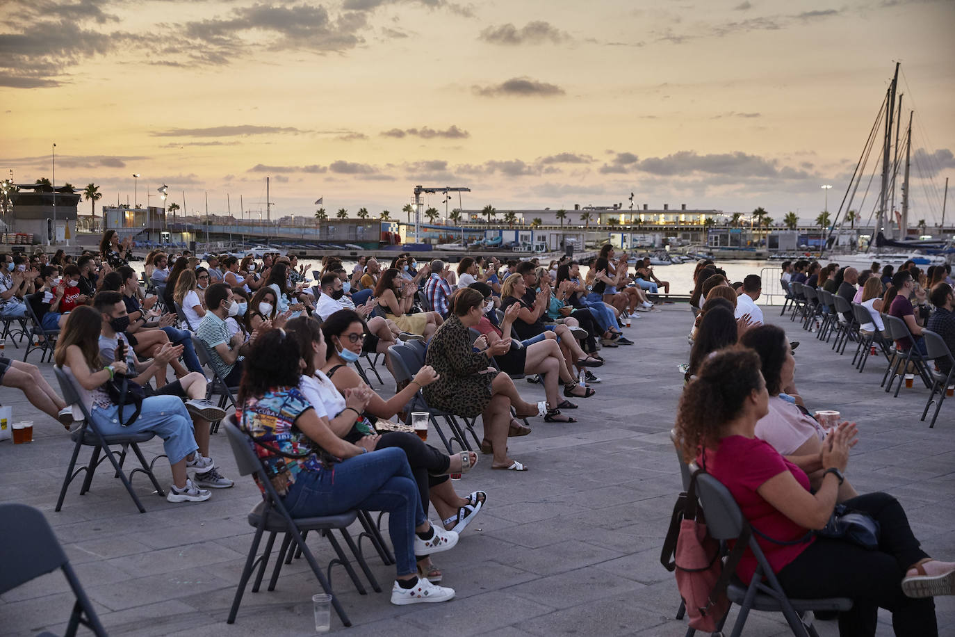 Fotos: Primer concierto en la Marina tras el estado de alarma