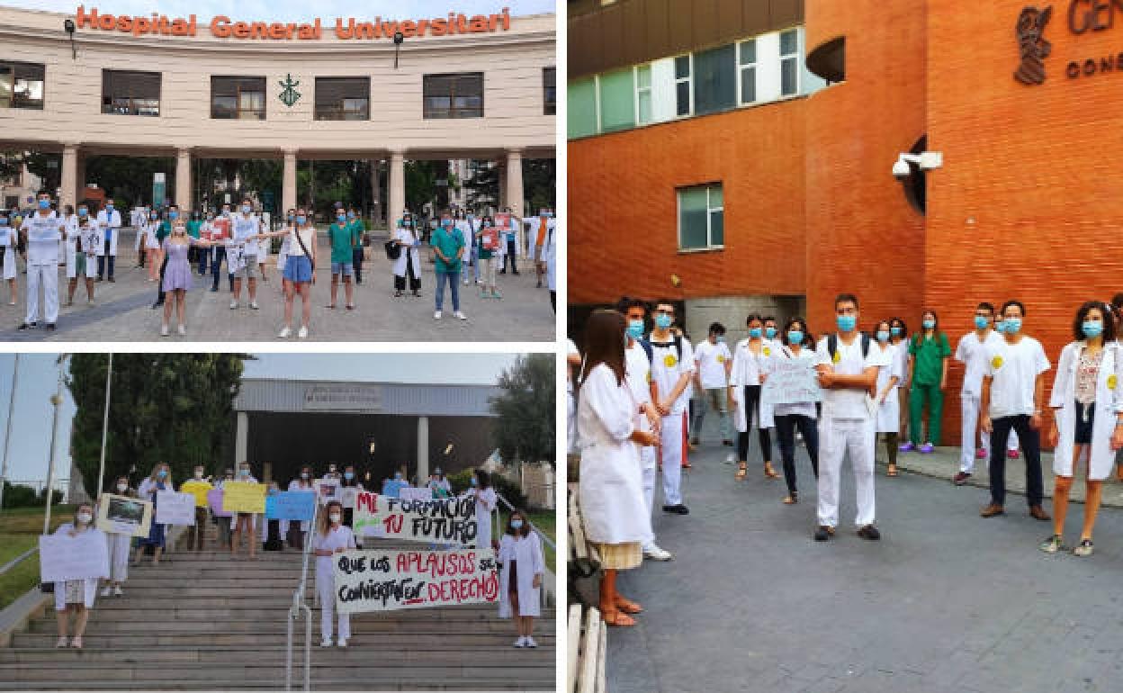 Manifestaciones en los hospitales valencianos