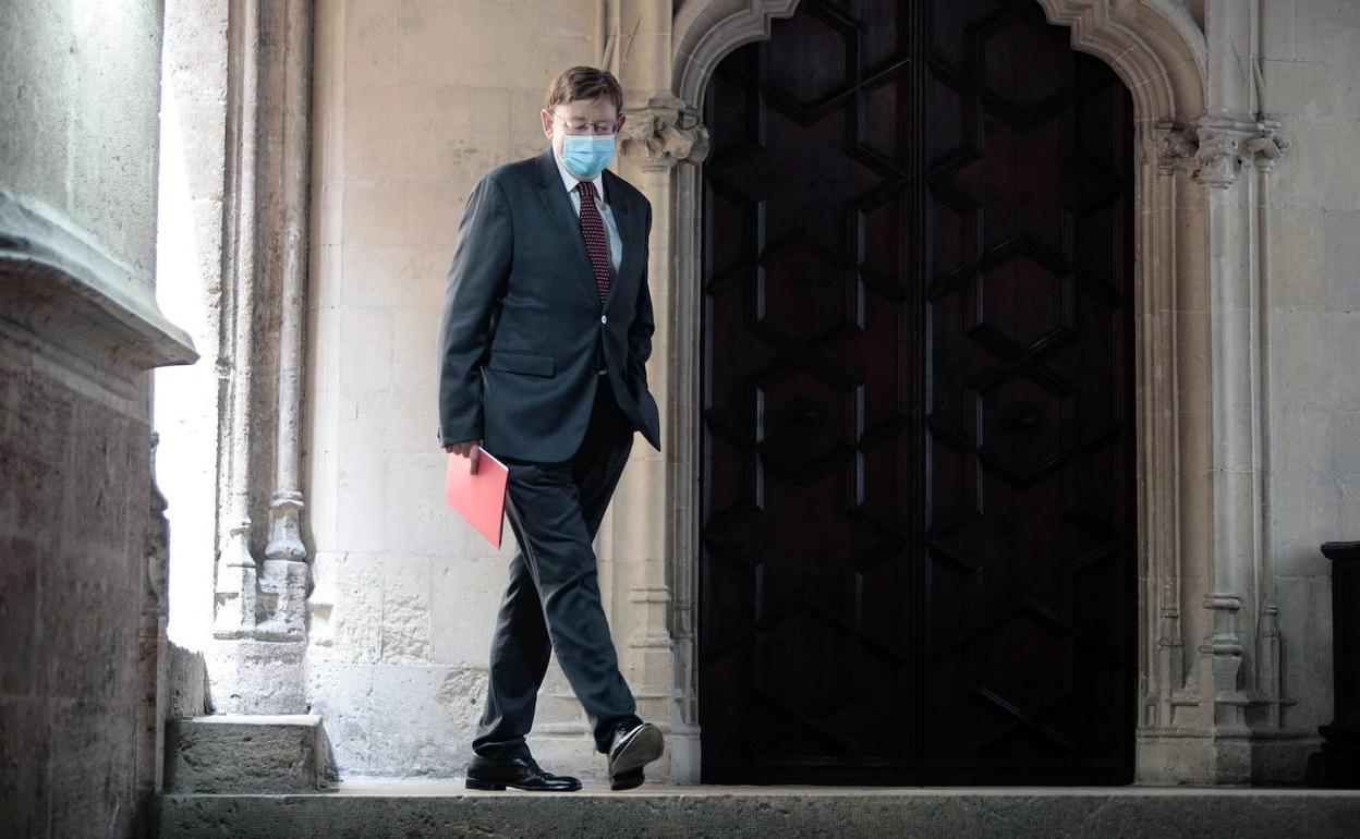 El presidente Ximo Puig en el Palau.