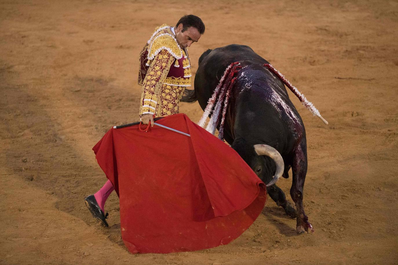 El primer festejo en Andalucía tras el confinamiento resulta con la salida a hombros del valenciano Enrique Ponce y del rejoneador Diego Ventura