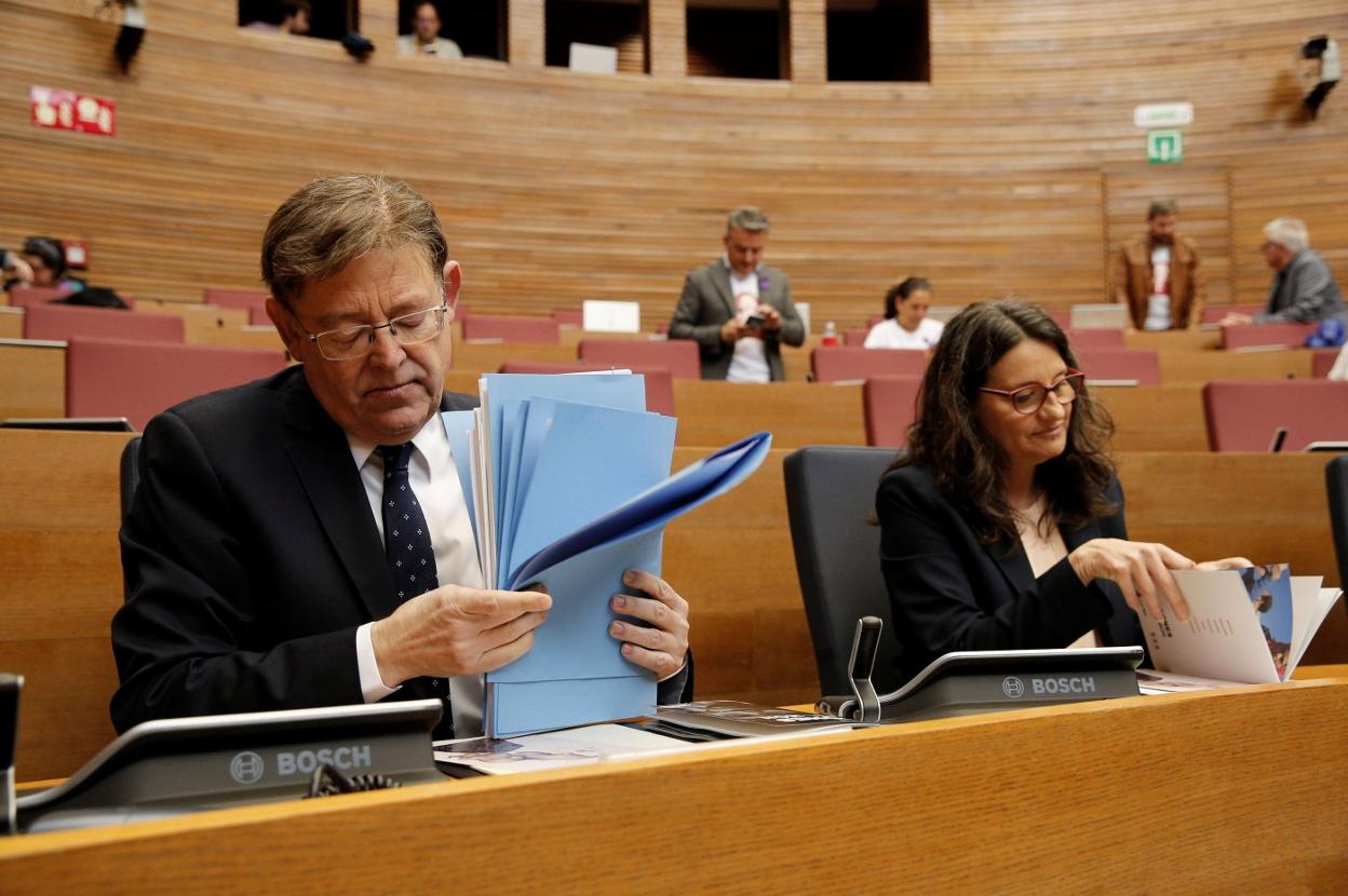 Ximo Puig y Mónica Oltra, en una imagen de archivo. efe