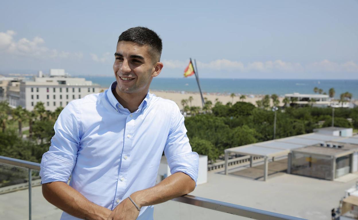 Ferran Torres, durante la entrevista a Guillem Balagué.