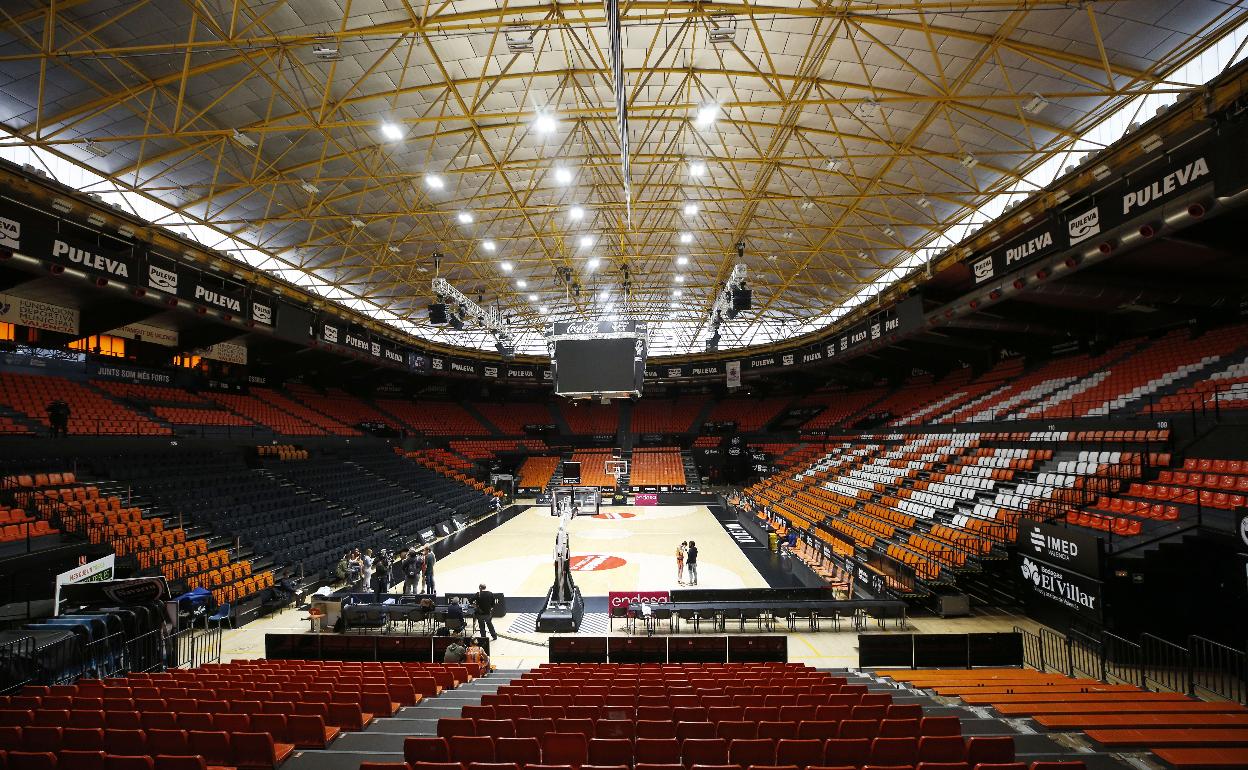 La Fonteta, en los días previos a la final de la liga regular. 