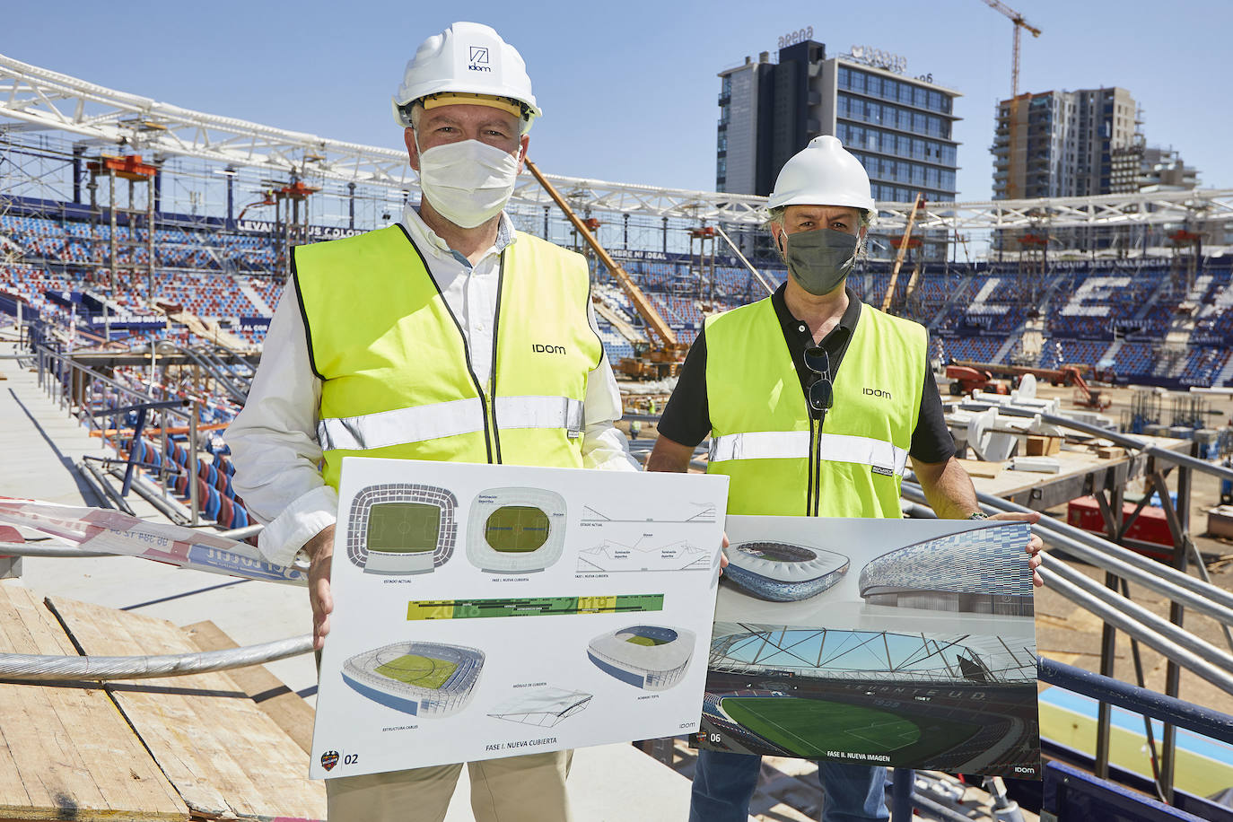 Fotos: Progresan las Obras de la cubierta del Ciutat de Valencia