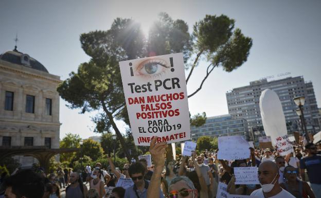 Un valenciano, el organizador de la protesta antimascarillas de Madrid