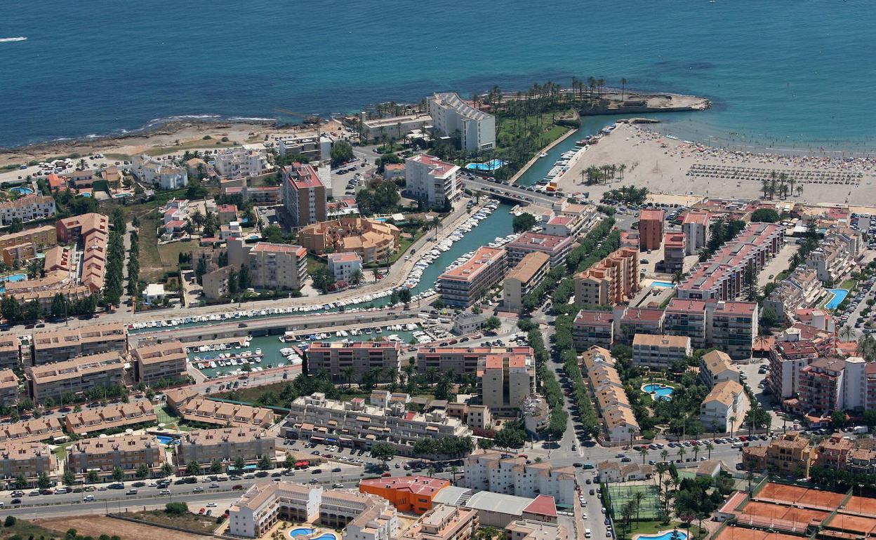 Vista aérea de Xàbia. 