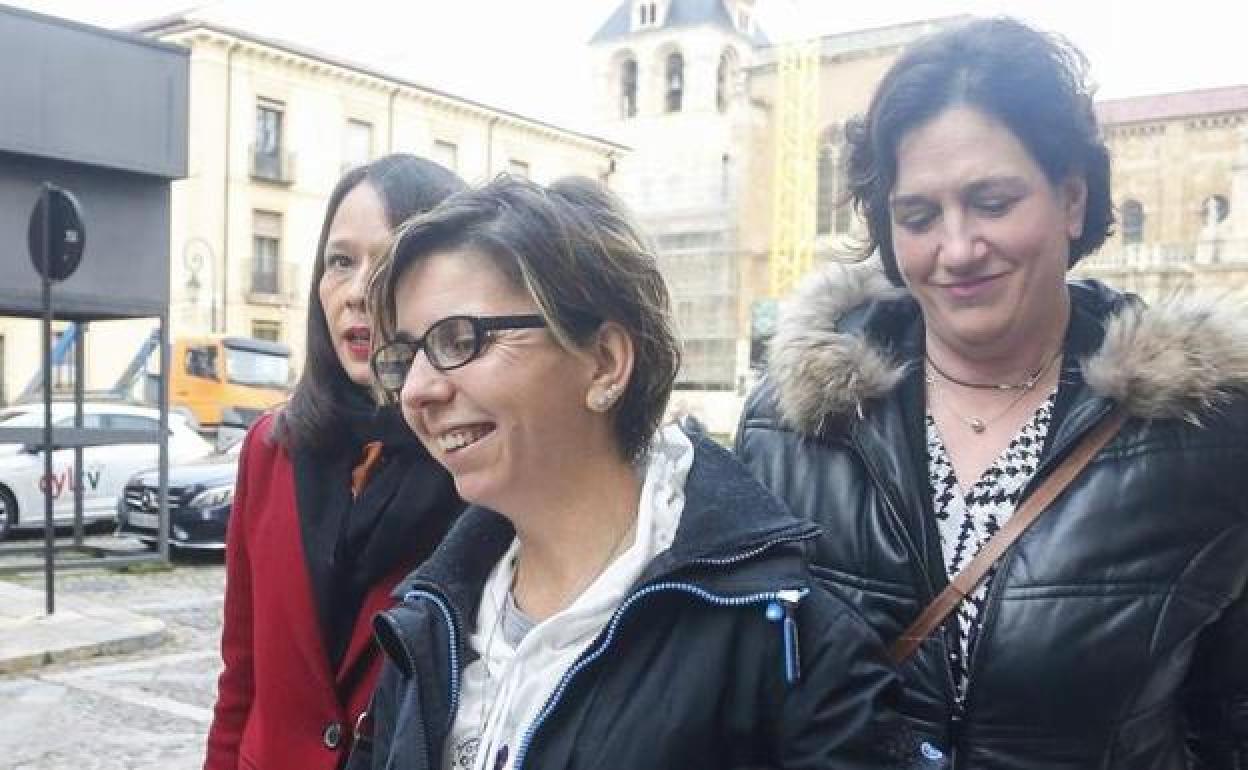 Vanesa Gesto, a su llegada a una de las sesiones del juicio.