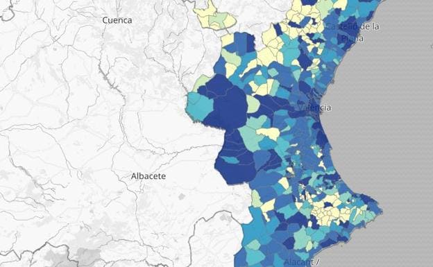 Los municipios donde los contagios se han disparado en 15 días en Valencia, Alicante y Castellón
