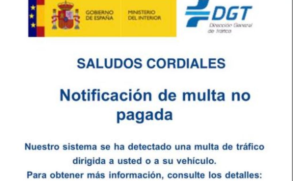 La DGT avisa de las estafas con las multas de tráfico por correo | Las ...