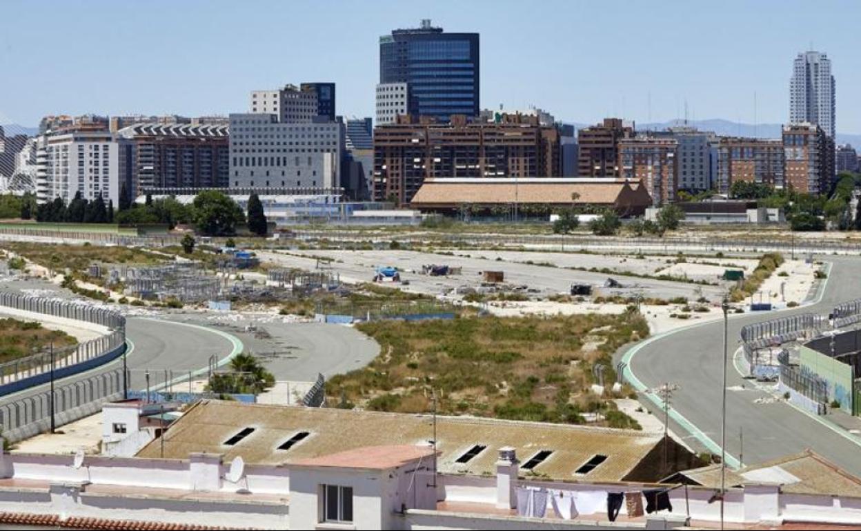 Circuito. Vista general del circuito donde se tiene que construir el Pai del Grao