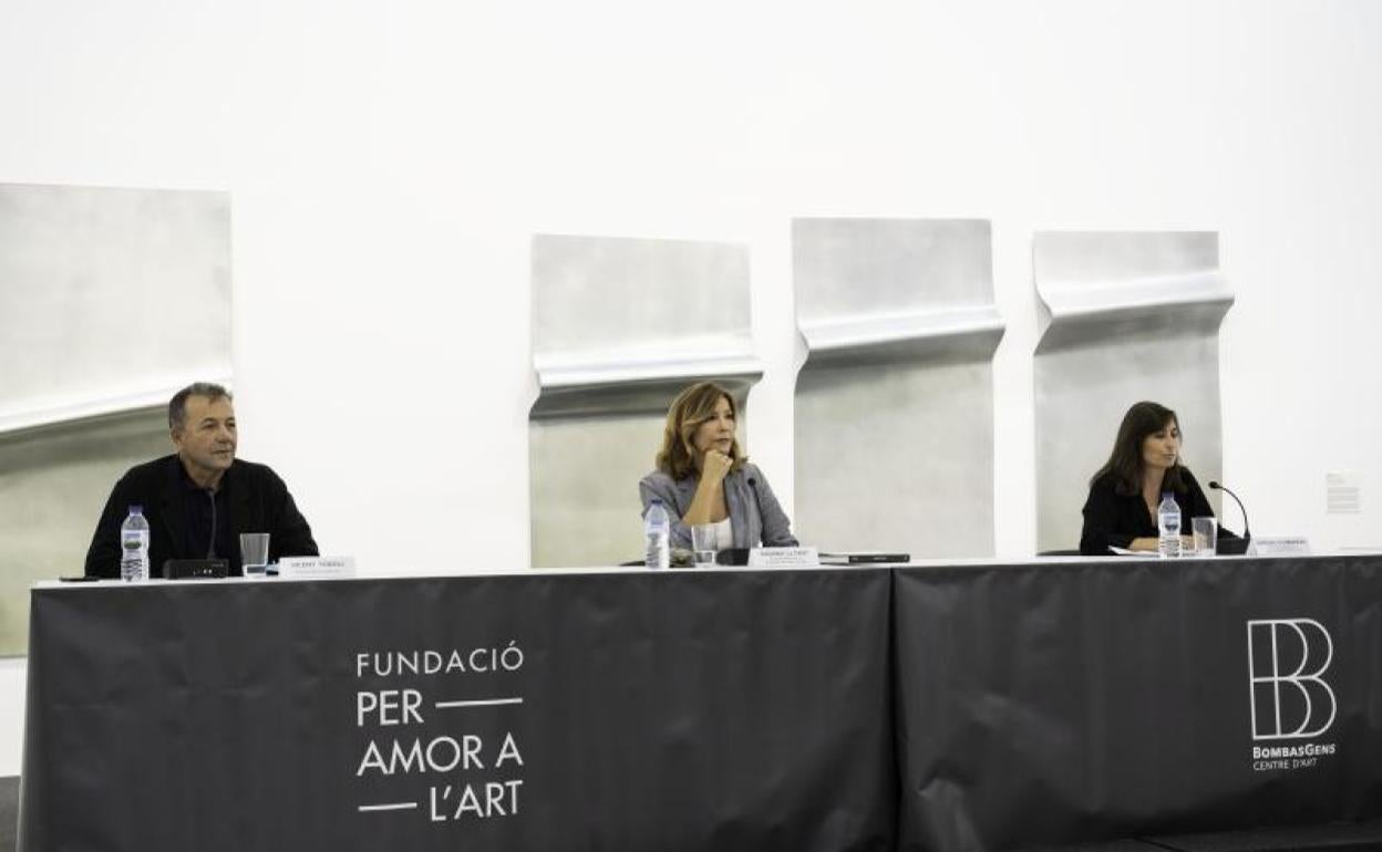 Vicente Todolí, Susana Lloret y Sandra Guimaraes. 