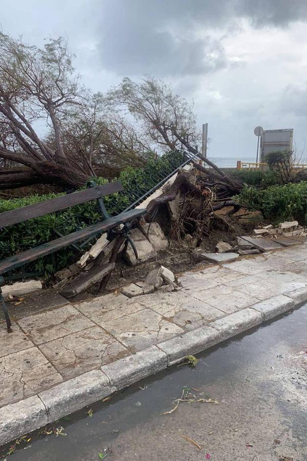 Un sorprendente ciclón tropical provoca graves destrozos en las islas griegas, con cortes de electricidad, carreteras cortadas y los colegios cerrados