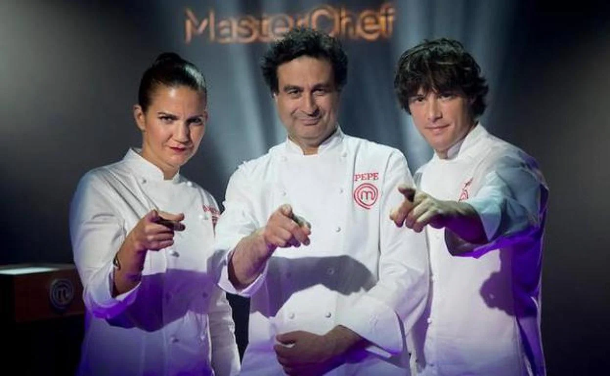 Los jueces de 'MasterChef', Samantha Vallejo-Nágera, Pepe Rodríguez y Jordi Cruz.
