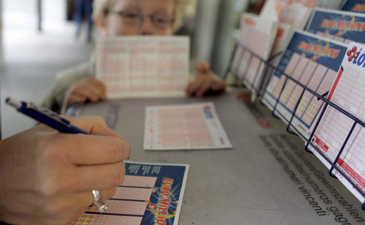 Una administración de Lotería en España. 