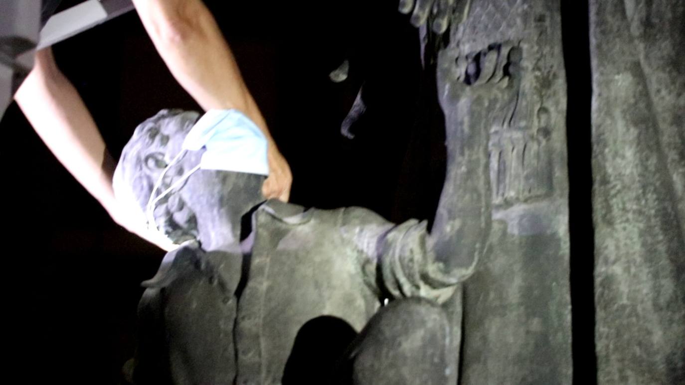 Mascarillas en las fuentes de Valencia