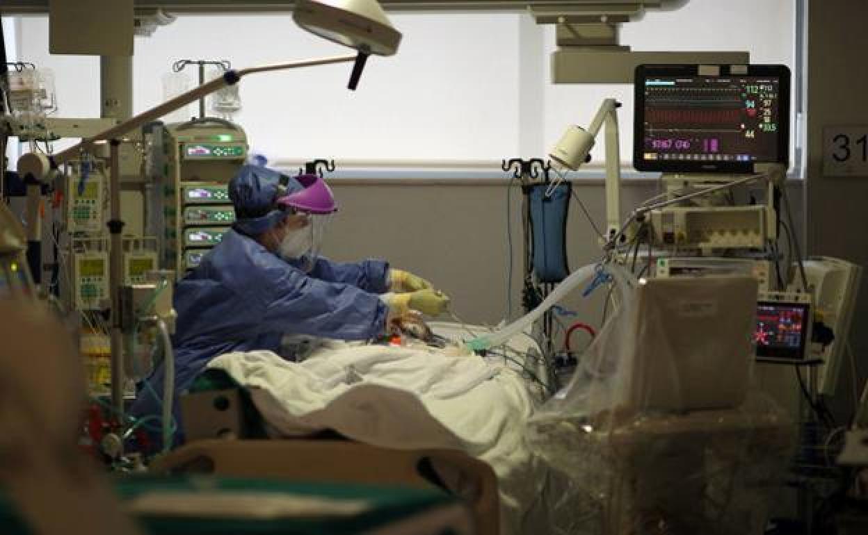 UCI en el hospital La Fe de Valencia.