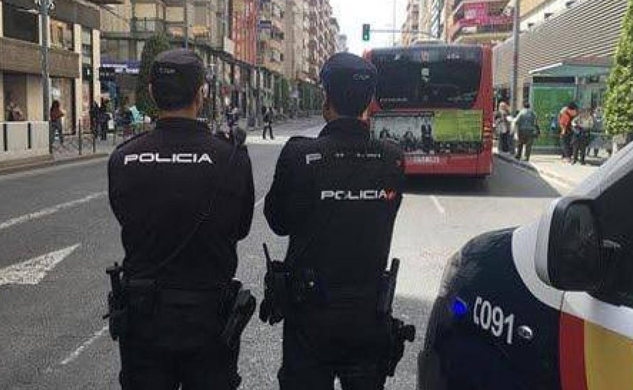 Policía Nacional en Valencia.