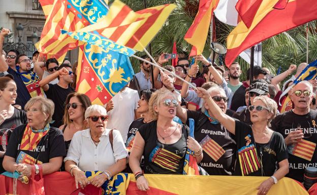 Horario y dónde se celebran las 7 manifestaciones y concentraciones del 9 d'Octubre de 2020 en Valencia