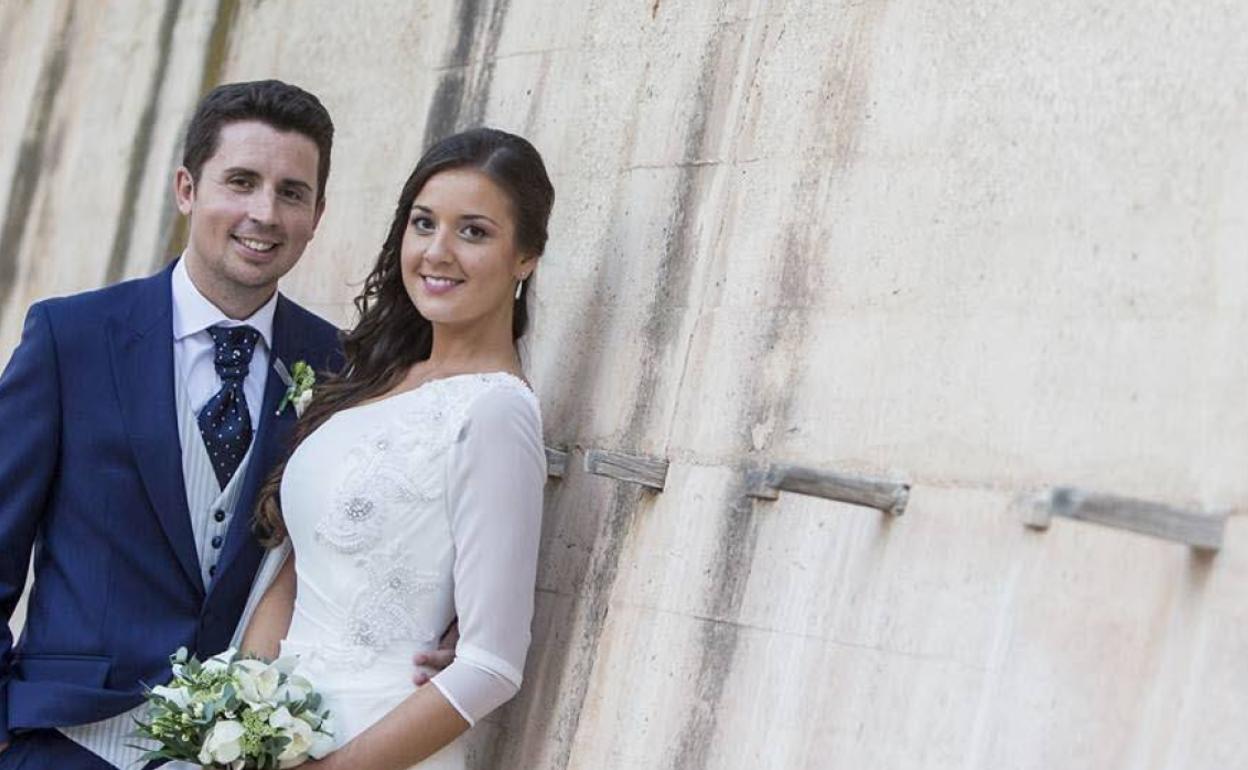 Antonio y Maje, el día de su boda, en 2016. 