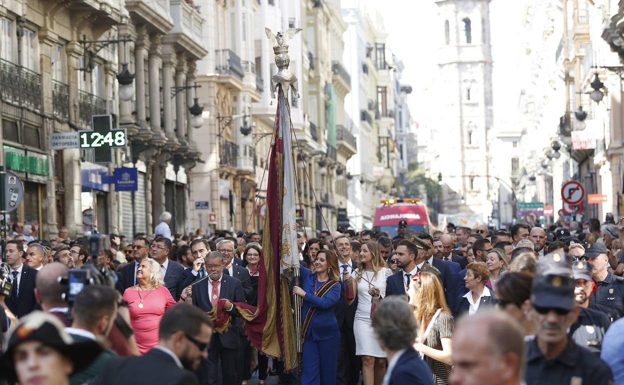 Procesión cívica del pasado año. 