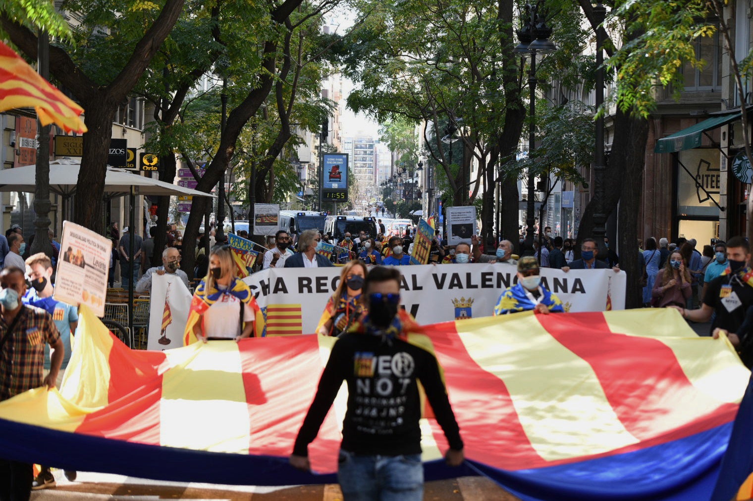 Fotos: Manifestaciones en Valencia por el 9 d&#039;Octubre