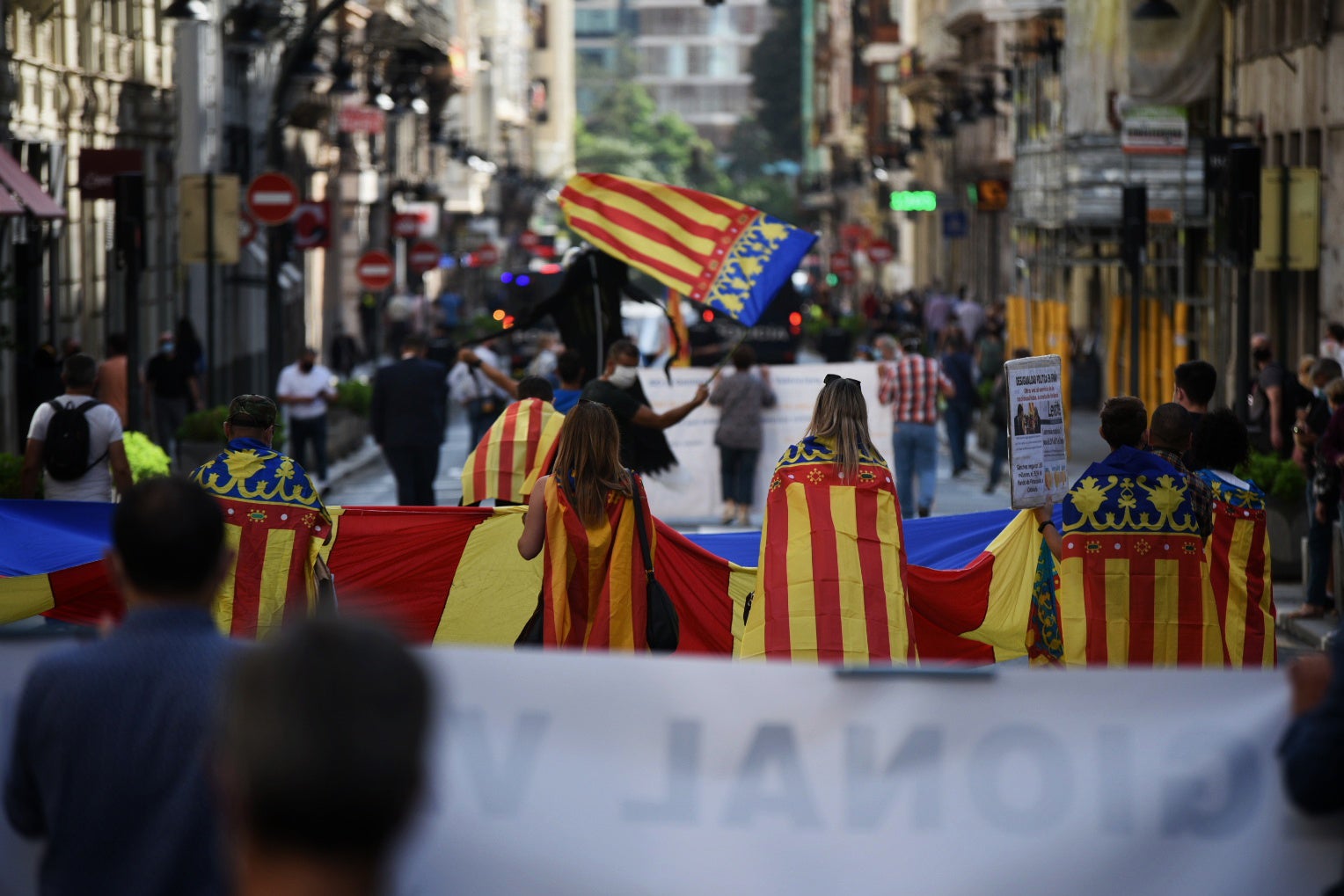 Fotos: Manifestaciones en Valencia por el 9 d&#039;Octubre