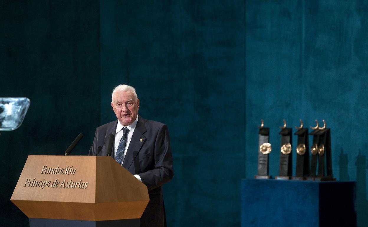 Pérez en al entrega de los Premios Príncipe de Asturias. 