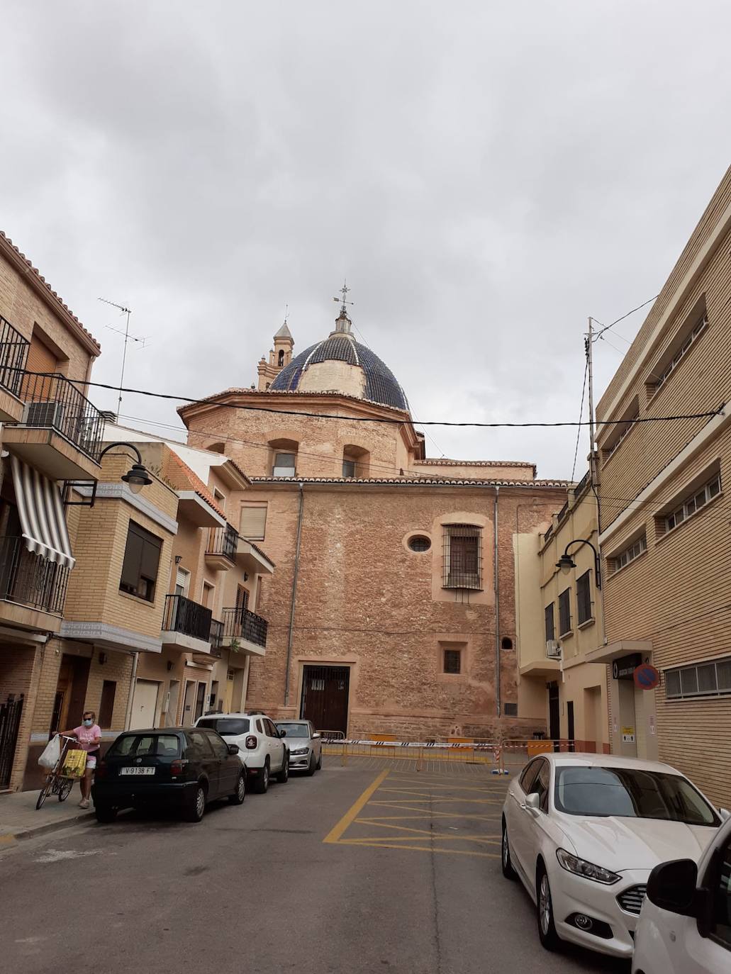 Fotos: Cae parte del tejado de la cúpula de la iglesia de Massamagrell