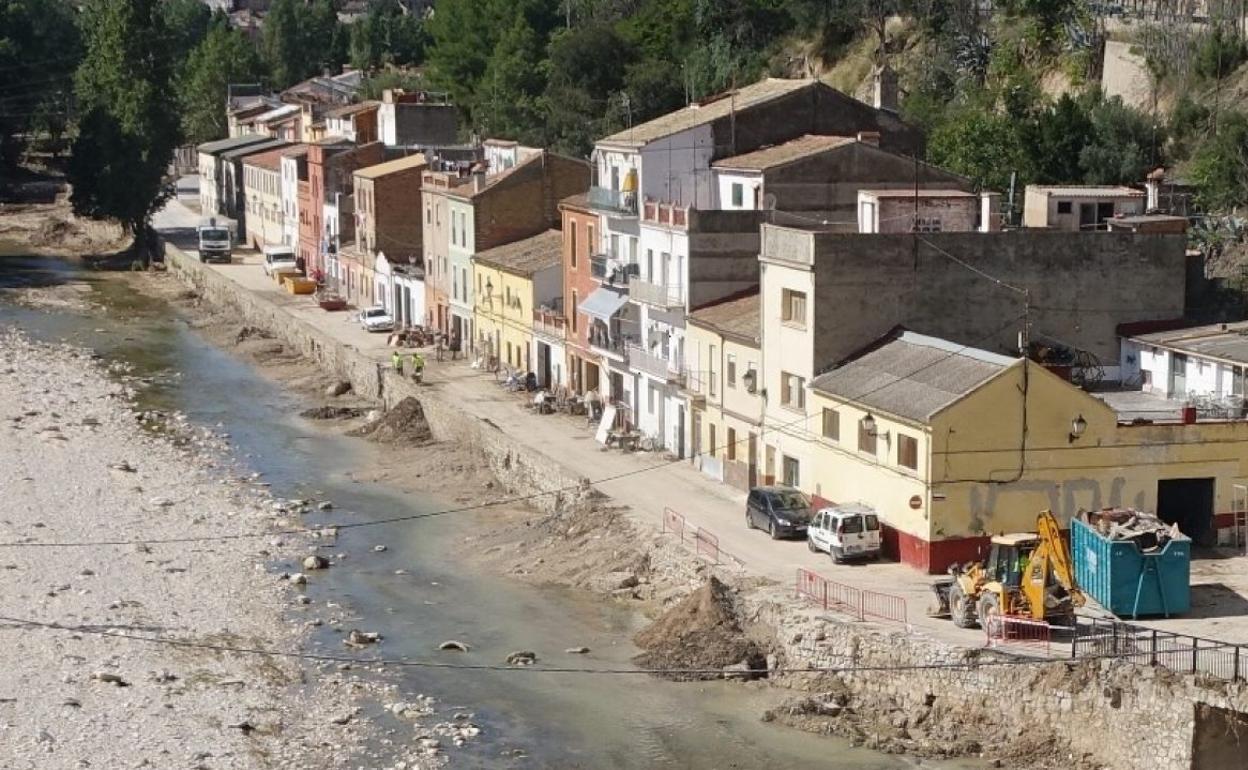 Barrio de la Cantereria de Ontinyent que se convertirá en un parque inundable. 